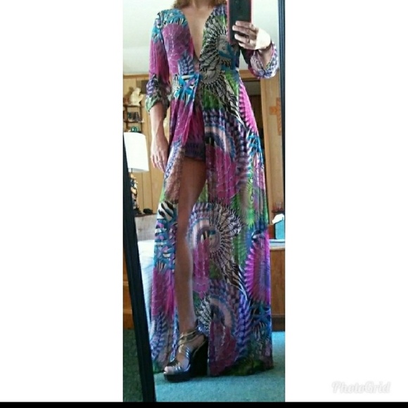 Dresses & Skirts - SEXY low cut maxi romper
